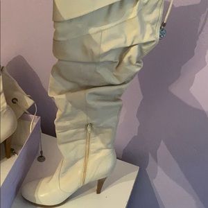 Jessica Simpson White high boots